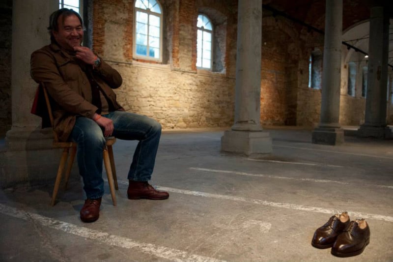 Schuhkurator Gerd Michael Wermescher